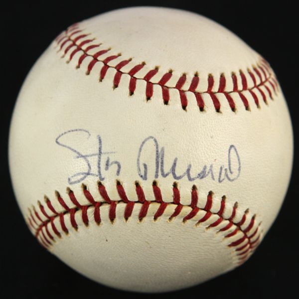 1952-57 Stan Musial St. Louis Cardinals Single Signed ONL Giles Baseball *JSA*