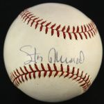 1952-57 Stan Musial St. Louis Cardinals Single Signed ONL Giles Baseball *JSA*