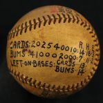1948 (May 19) Ted Wilks St. Louis Cardinals ONL Frick Game Used Victory Baseball (MEARS LOA)