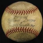 1936-40 Dizzy Dean St. Louis Cardinals Signed ONL Frick Game Used Baseball (MEARS LOA)
