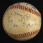1948 (October 11) Bob Feller Cleveland Indians Single Signed ONL Frick World Series Game 6 Used Baseball (MEARS LOA/JSA) 