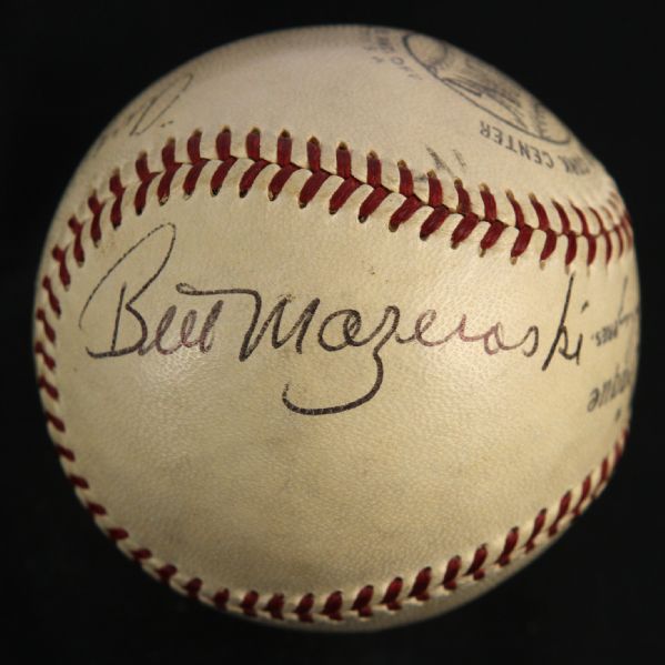 1956-57 Bill Mazeroski Augie Donatelli Signed ONL Giles Baseball (JSA)