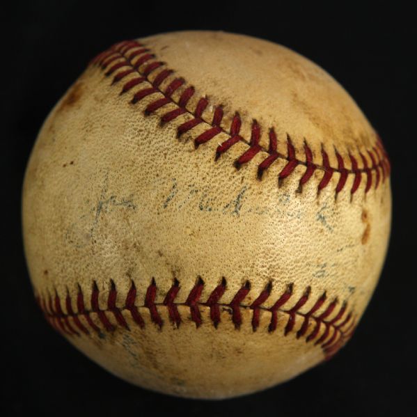 1940s circa Joe Medwick Cardinals/Browns/Giants Single Signed Baseball (MEARS LOA)