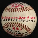 1965 (May 11) Bob Gibson St. Louis Cardinals Single Signed ONL Giles Game Used Victory Baseball (MEARS LOA/JSA)