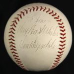 1956-57 Sandy Koufax Don Drysdale Los Angeles Dodgers Signed ONL Giles Baseball (JSA)