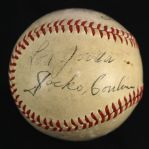 1945 Umpire Signed Wrigley Field World Series Game Used Baseball w/ Jocko Conlan & More (MEARS LOA/JSA)