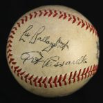 1945 Umpire Signed Wrigley Field World Series Game Used Baseball w/ Jocko Conlan & More (MEARS LOA/JSA)