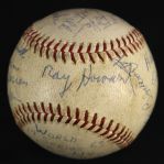 1963 New York Yankees Los Angeles Dodgers Yankee Stadium OAL Cronin World Series Game Used Baseball (MEARS LOA)