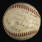 1963 New York Yankees Los Angeles Dodgers Yankee Stadium OAL Cronin World Series Game Used Baseball (MEARS LOA)