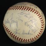 1963 New York Yankees Los Angeles Dodgers Yankee Stadium OAL Cronin World Series Game Used Baseball (MEARS LOA)