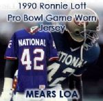 1990 Exceptional Ronnie Lott San Francisco 49ers Game Worn Pro Bowl Jersey (MEARS A10)