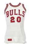 1977-87 Chicago Bulls #20 Rawlings Salesman Sample Home Jersey (MEARS LOA)