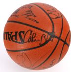 1994-95 Chicago Bulls Team Signed Basketball w/ 13 Signatures Including Scottie Pippen & More (JSA)
