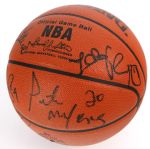 1994-95 Chicago Bulls Team Signed Basketball w/ 13 Signatures Including Scottie Pippen & More (JSA)