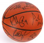 1994-95 Chicago Bulls Team Signed Basketball w/ 13 Signatures Including Scottie Pippen & More (JSA)