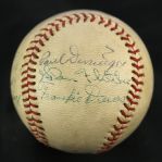 1946 Indianapolis Indians American Association Signed Game Used Baseball w/ 7 Signatures Including Sibby Sisti & More (MEARS LOA/JSA)