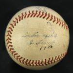 1946 Indianapolis Indians American Association Signed Game Used Baseball w/ 7 Signatures Including Sibby Sisti & More (MEARS LOA/JSA)