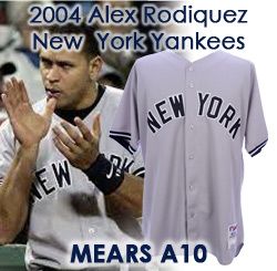 2004 Alex Rodriguez New York Yankees Game Worn Road Jersey (MEARS A10)