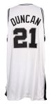 2001-02 Tim Duncan San Antonio Spurs Game Worn Home Jersey (MEARS LOA)