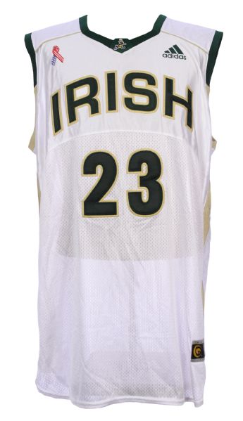 2003 LeBron James St. Vincent St. Mary Fighting Irish Sage Pango Tournament Uniform (MEARS LOA)