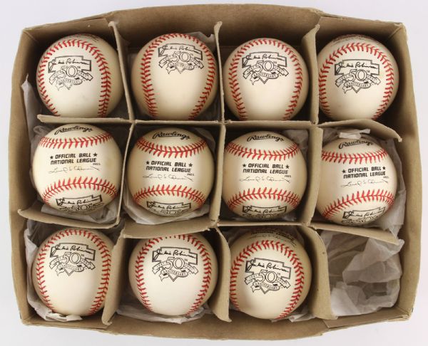 1997 Jackie Robinson 50th Anniversary ONL Coleman Commemorative Baseball Collection - Lot of 11