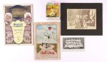 1905-68 Baseball Memorabilia Collection - Lot of 5 w/ MIB Luis Tiant Transogram Figure, Photography & More