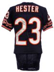 2009 (December 6) Devin Hester Chicago Bears Signed Game Worn Home Jersey (MEARS A10 / JSA)