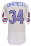 1978-84 Earl Campbell Houston Oilers Signed Game Worn Road Jersey (MEARS LOA/JSA)