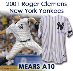 2001 (Post 911) Roger Clemens New York Yankees Signed Game Worn Home Jersey (MEARS A10/MLB & TriStar Holograms) 