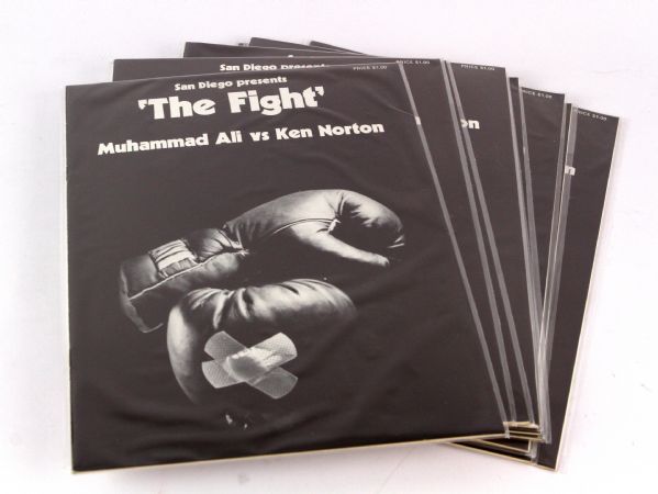 1973 (March 31) Muhammad Ali Ken Norton San Diego Sports Arena Title Bout Program Collection - Lot of 10