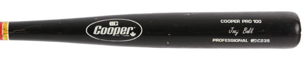 1989 Albert (Joey) Belle Cleveland Indians Cooper Professional Model Game Used Bat (MEARS LOA) "Bell" Misprint