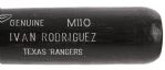 1991 Ivan Rodriguez Texas Rangers Signed Louisville Slugger Professional Model Game Used Bat (MEARS LOA/JSA)