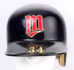 1987-91 circa Kirby Puckett Minnesota Twins Game Used Batting Helmet (MEARS A10) Finest Example Known 