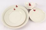 1946 Boston Red Sox AL Championship Banquet China Collection - Lot of 4 (MEARS LOA)