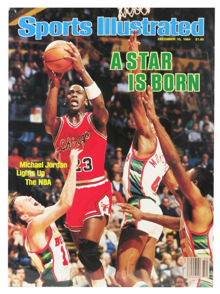 1984 Michael Jordan Chicago Bulls "A Star is Born" 20" x 28" Sports Illustrated Cover Poster 