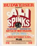 1978 (September 15) Muhammad Ali Leon Spinks 21" x 28" Heavyweight Title Bout Poster