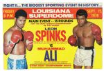 1978 (September 15) Muhammad Ali Leon Spinks 16 x 20 Heavyweight Title Bout Broadside