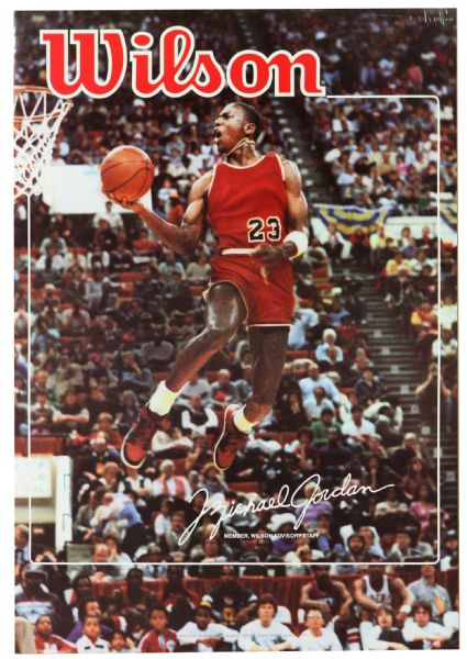 1984-85 Michael Jordan Chicago Bulls 12" x 18" Wilson Advisory Staff Poster