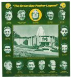 1986 Green Bay Packers Pro Football Hall of Fame "The Green Bay Packer Legend" 16" x 20" Poster 