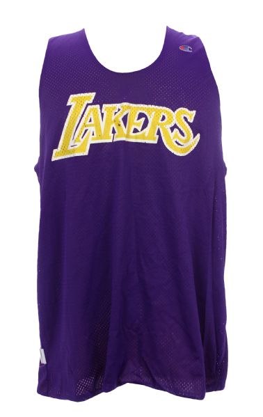 1992-94 James Edwards Los Angeles Lakers Practice Worn Shorts & Reversible Jersey (MEARS LOA)