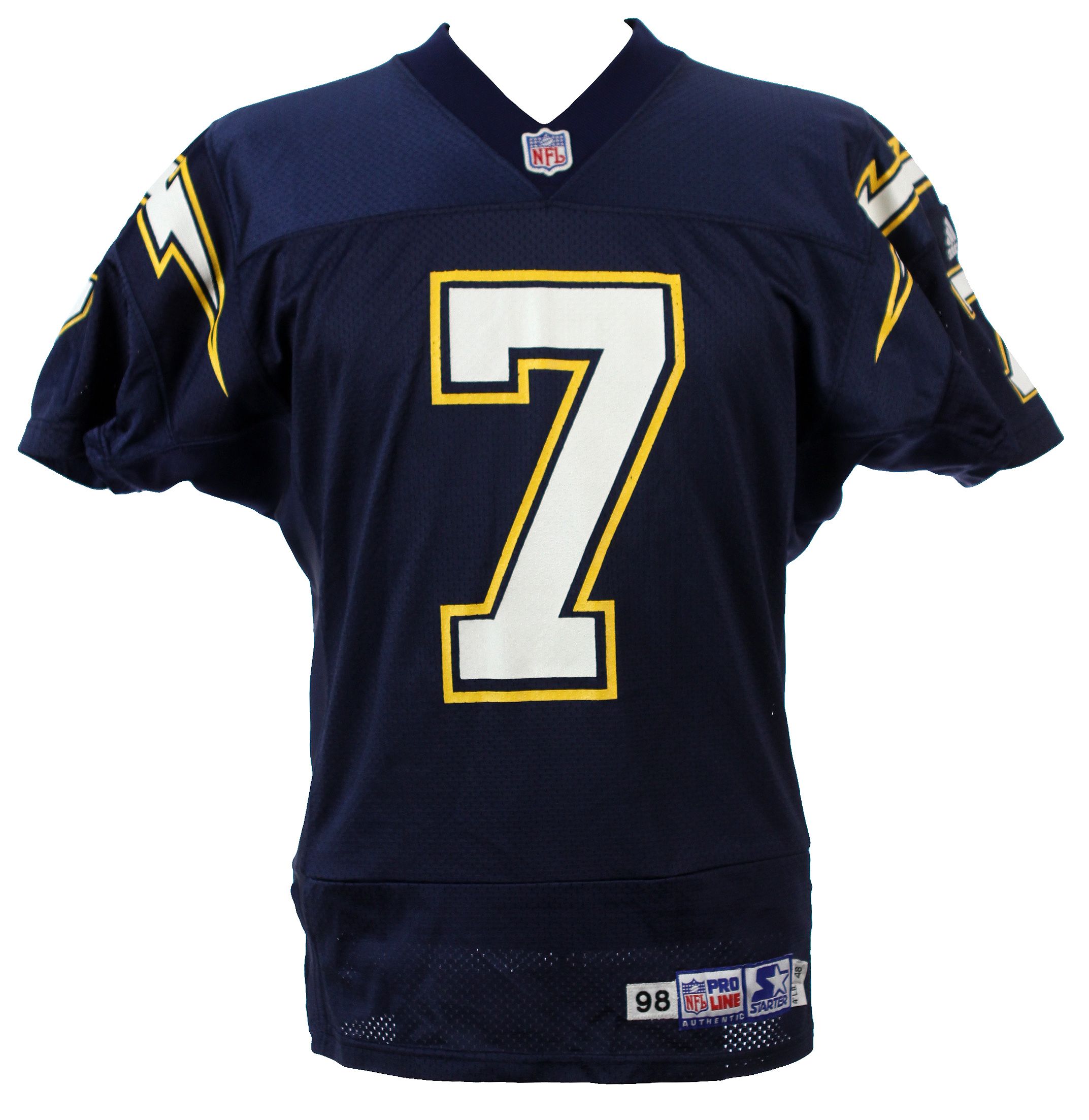 chargers game worn jersey