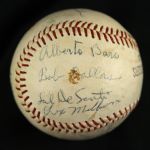 1951 Santa Barbara Dodgers Signed Official California League Baseball w/ 13 Signatures (MEARS LOA)