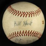 1951 Santa Barbara Dodgers Signed Official California League Baseball w/ 13 Signatures (MEARS LOA)
