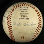 1951 Santa Barbara Dodgers Signed Official California League Baseball w/ 13 Signatures (MEARS LOA)
