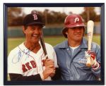 1979-83 Carl Yastrzemski Pete Rose Boston Red Sox Philadelphia Phillies Signed 17" x 22" Framed Photo (JSA)