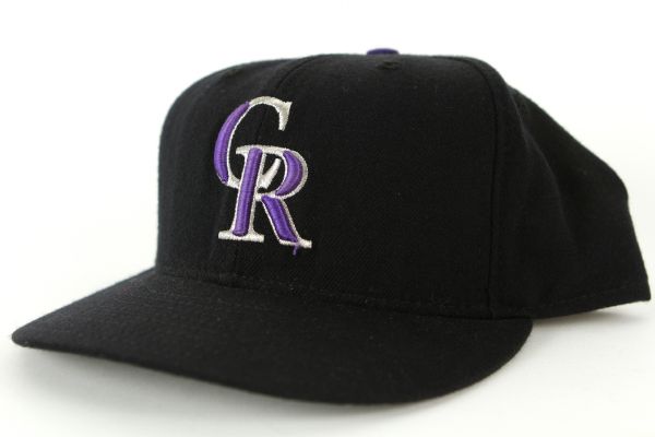 2002-04 Charles Johnson/Ross Gload Colorado Rockies Game Worn Cap (MEARS LOA)