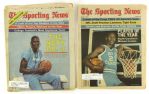 1983-84 Michael Jordan North Carolina Tar Heels Sporting News Magazines (Lot of 2)
