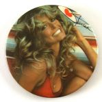 1976-77 Farrah Fawcett 28 x 40 Poster and 3 Pinback Button
