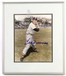 1990s Ted Williams Boston Red Sox Signed 13" x 15" Framed Photo (JSA)