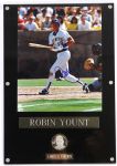 1989 Robin Yount Milwaukee Brewers Signed 11" x 14" Framed Display (JSA)